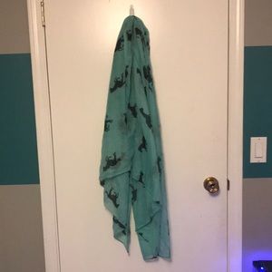 Blue Horse Scarf